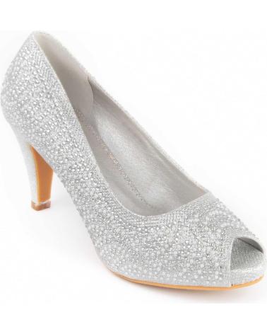 MONTEVITA UNNE74 ESCARPINS ARGENTÉS BRILLANTS SILVER
