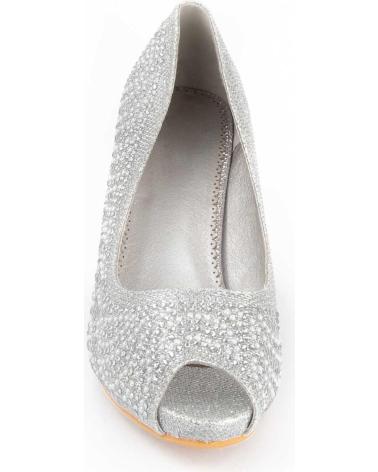 MONTEVITA UNNE74 ESCARPINS ARGENTÉS BRILLANTS SILVER