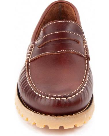 LEDER-MOKASSINS PURAPIEL NAUTIF HERREN BRAUN BROWN