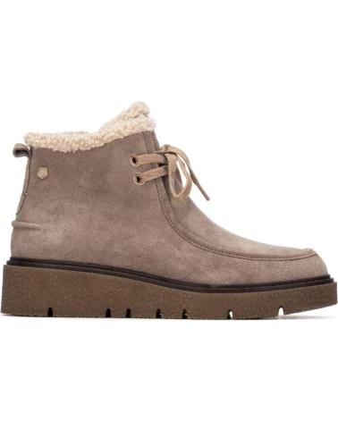 CARMELA BOOTS 162670 WOMEN SUEDE TAUPE TAUPE