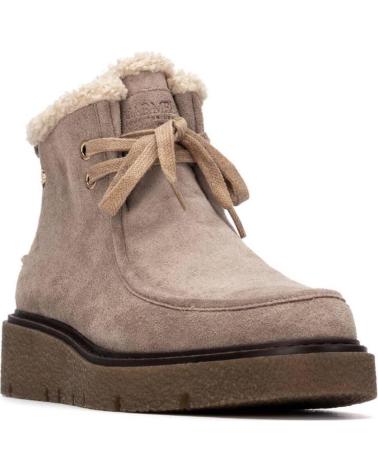 CARMELA BOOTS 162670 WOMEN SUEDE TAUPE TAUPE