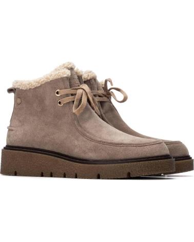 CARMELA BOOTS 162670 WOMEN SUEDE TAUPE TAUPE