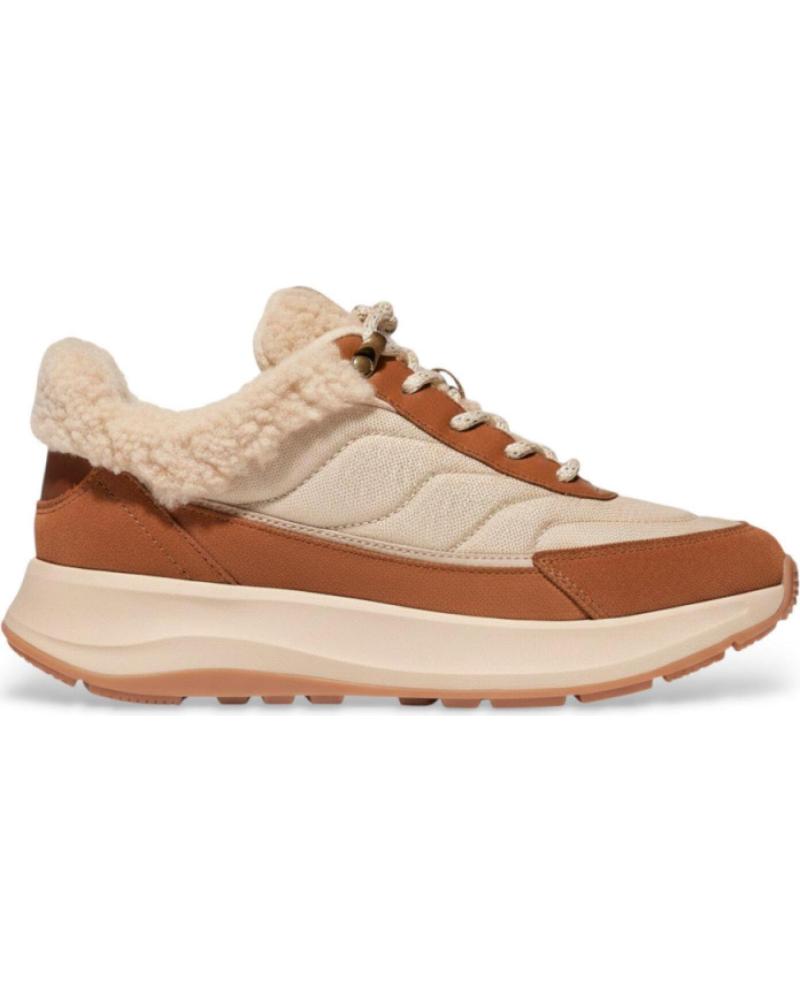 FITFLOP SNEAKERS MUJER FLOW MIX F-MODE CUERO MARRóN