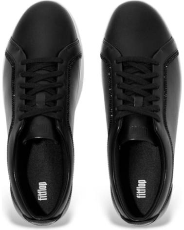 FITFLOP SNEAKERS MUJER RALLY CRYSTAL-TRIM NEGRO