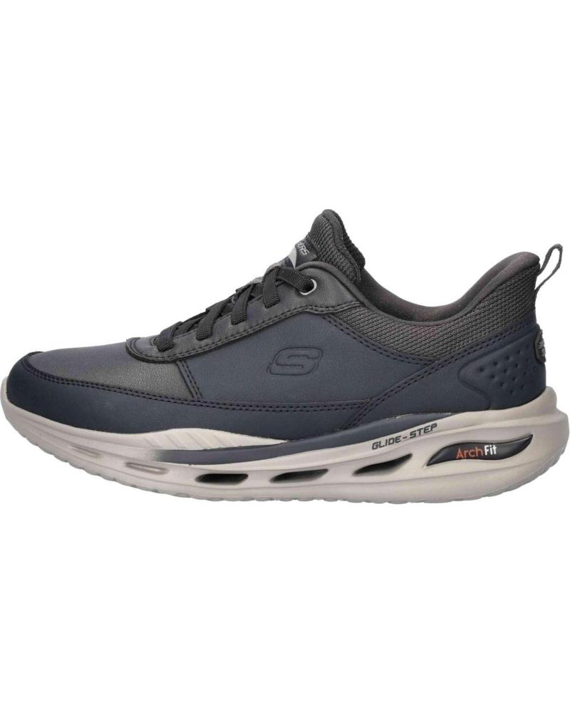 SKECHERS CASUAL SNEAKERS MEN BLACK NEGRO