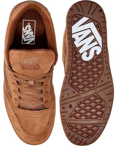 VANS OFF THE WALL HYLANE TONAL CHIPMUNK TÊNIS CASUAL MASCULINO MARROM NAN