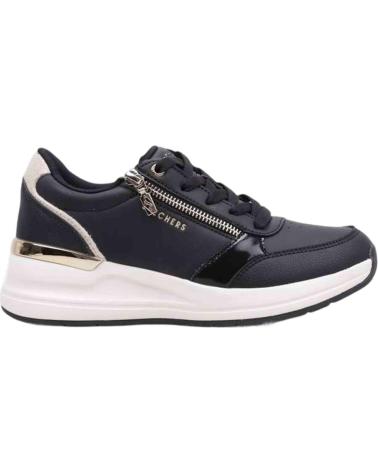 SKECHERS BILLION 2 ZAPATILLAS CASUAL MUJER NEGRO DURALEATHER-METALLIC SUEDE VARIOS COLORES