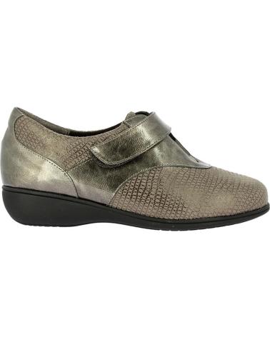 D`CUTILLAS SCARPE DONNA MODELLO 53578 VELCRO ZEPPA METALLIZZATO ANTRACITE GRIS