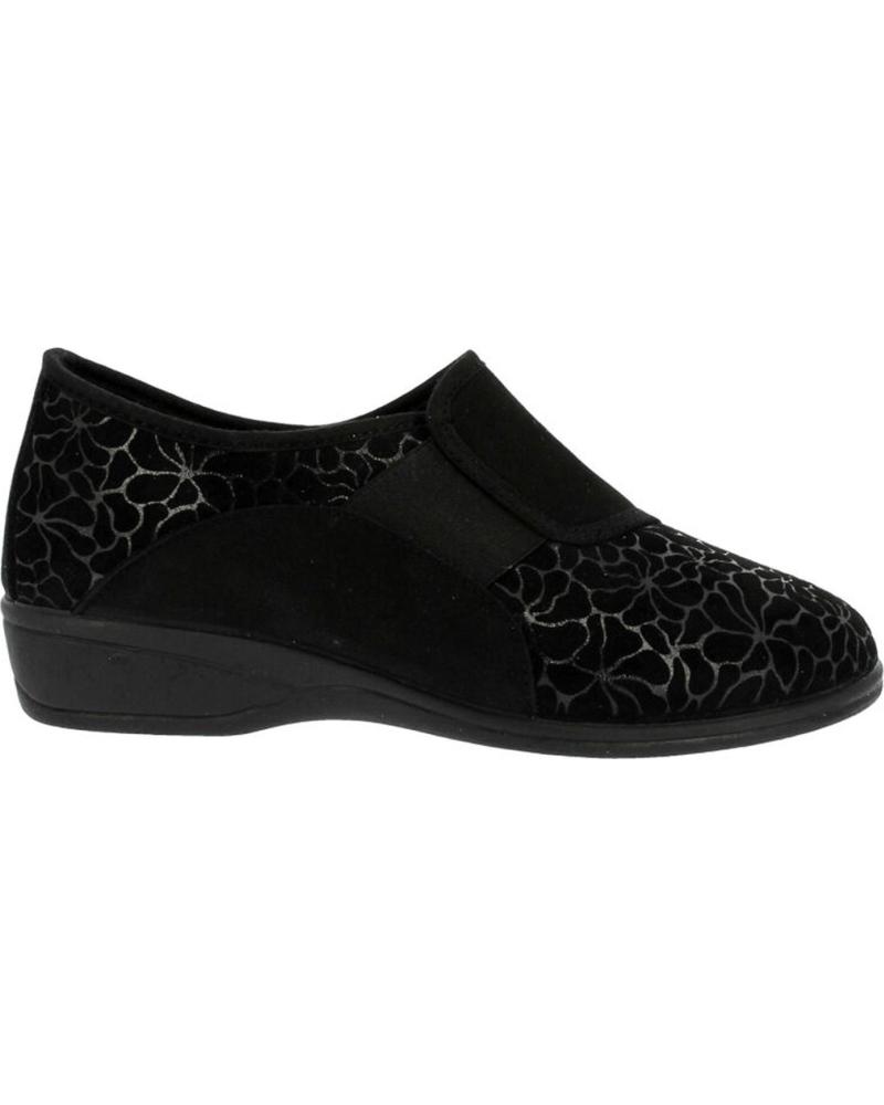 PANTUFLAS D'CUTILLAS MUJER MODELO 783A ESTAMPADO NEGRO NEGRO