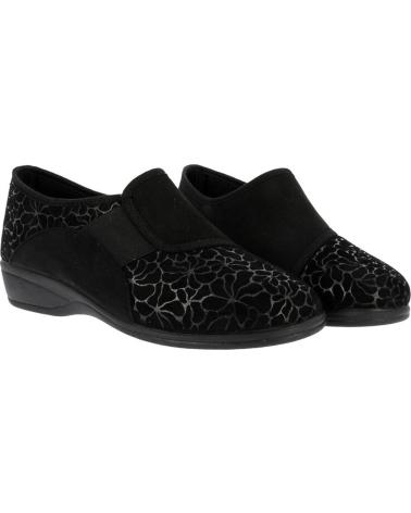 PANTUFLAS D'CUTILLAS MUJER MODELO 783A ESTAMPADO NEGRO NEGRO