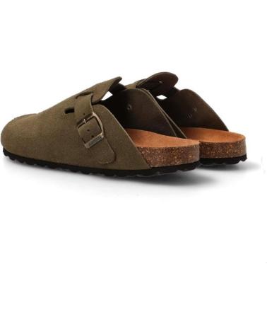 KESLEM ZUECO DESTALONADO PARA HOMBRE EN COLOR CAQUI KAKI