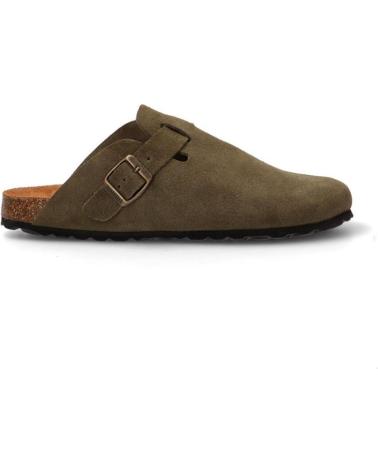 KESLEM ZUECO DESTALONADO PARA HOMBRE EN COLOR CAQUI KAKI