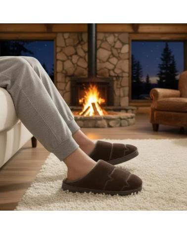 TIMBOS ZAPATILLA CASA DE HOMBRE COLOR CAFE 132304 NEGRO