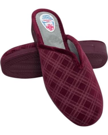 CALZADOMANIA ZAPATILLA ABERTURA CUADRO BURDEOS