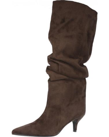BUBBLE BOBBLE 2512A BOTAS ARRUGADAS CON TACON CHUPETE MARRON