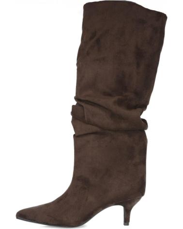 BUBBLE BOBBLE 2512A BOTAS ARRUGADAS CON TACON CHUPETE MARRON