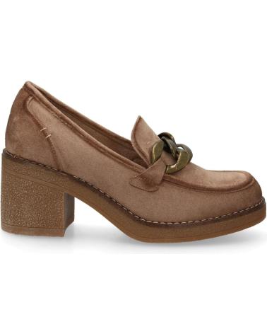 PUNTOSALAO MOCASSINS VELUDO FEMININO SALTO LARGO VARIOS COLORES