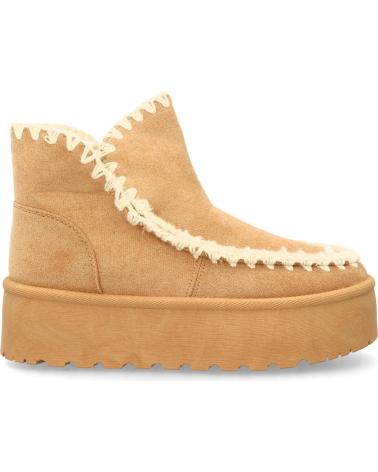 PUNTOSALAO WOMEN'S BEIGE ESKIMO STYLE BOOTS WITH PLATFORM VARIOS COLORES