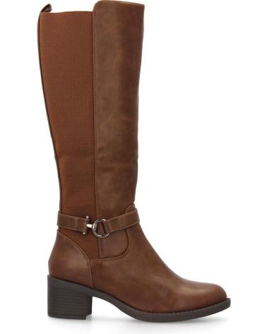 PUNTOSALAO HIGH SHAFT LOW HEEL ELEGANT WOMEN'S BOOTS BROWN 256 VARIOS COLORES