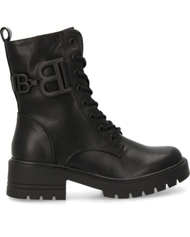 PUNTOSALAO MILITARY STYLE BUCKLE LOGO BOOTS WOMEN BLACK 2533 VARIOS COLORES