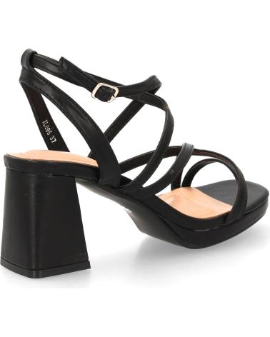 PUNTOSALAO WOMEN'S ELEGANT MID HEEL SANDALS JL895 (BLACK) VARIOS COLORES