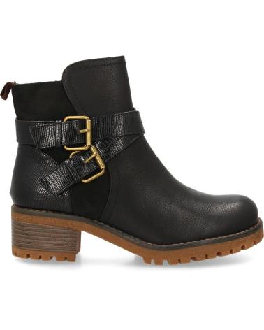 PUNTOSALAO MID HEEL ANKLE BOOTS WITH BUCKLE WOMEN BLACK VARIOS COLORES