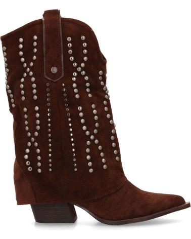 PUNTOSALAO COWGIRL BOOTS WOMEN'S STUDDED BROWN A-5457 VARIOS COLORES