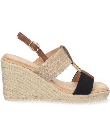 PUNTOSALAO WOMEN'S MID-WEDGE JUTE SANDAL WITH DOUBLE STRAP VARIOS COLORES