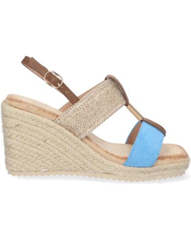 PUNTOSALAO MID WEDGE SANDAL WITH DOUBLE JUTE STRAP - BLUE VARIOS COLORES