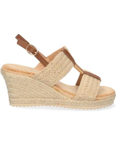 PUNTOSALAO WEDGE SANDAL WITH DOUBLE JUTE STRAP - BEIGE VARIOS COLORES