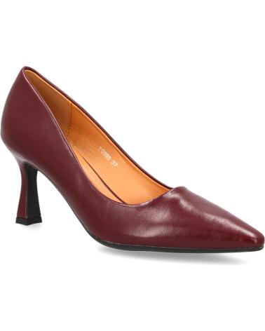 ZAPATOS ELEGANTES PUNTOSALAO TACÓN FINO MODELO YG888 MUJER BURDEOS VARIOS COLORES