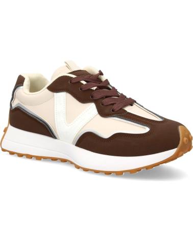 BASKETS CASUAL FEMME PUNTOSALAO SL-762 MARRON VARIOS COLORES