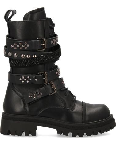 PUNTOSALAO BOTAS ESTILO MILITAR CON TACHUELA DE MUJER COLOR NEGRO 7668A VARIOS COLORES
