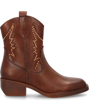 BOTINES COWBOY PUNTOSALAO MUJER TACHUELAS TACÓN BAJO VARIOS COLORES