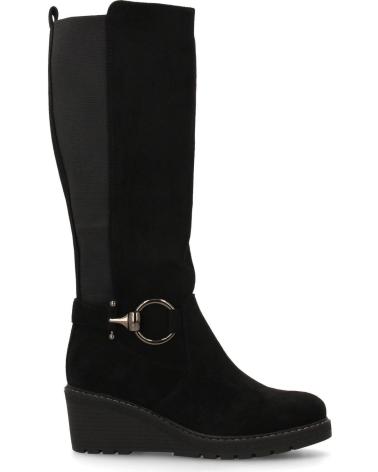 BOTAS ALTAS PUNTOSALAO MUJER CUÑA HEBILLA NEGRA VARIOS COLORES