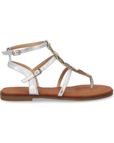 SANDALIAS PLANAS GLADIADOR PUNTOSALAO PLATEADAS MUJER VARIOS COLORES