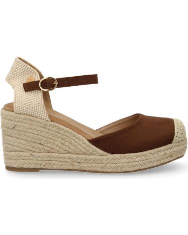 SANDALIAS DE CUÑA PUNTOSALAO EN YUTE CON DETALLE DE ESPIGA VARIOS COLORES