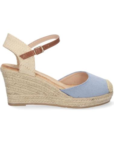 SANDALO PUNTOSALAO CON ZEPPA MEDIA IN IUTA DA DONNA VARIOS COLORES