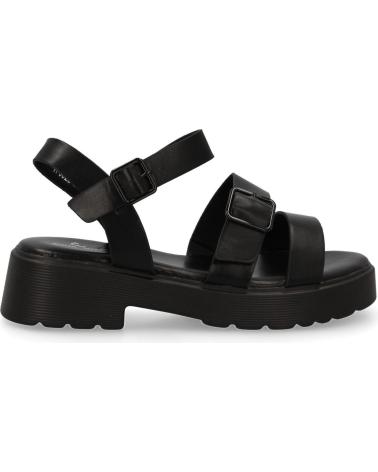 SANDALI PIATTI NERI PUNTOSALAO CON FIBBIA DA DONNA VARIOS COLORES