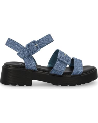 SANDALI BASSI PUNTOSALAO CON FIBBIA DENIM DONNA VARIOS COLORES