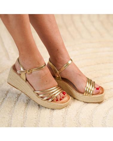 SANDALI ZEPPA PUNTOSALAO DORATI CON JUTA DONNA VARIOS COLORES