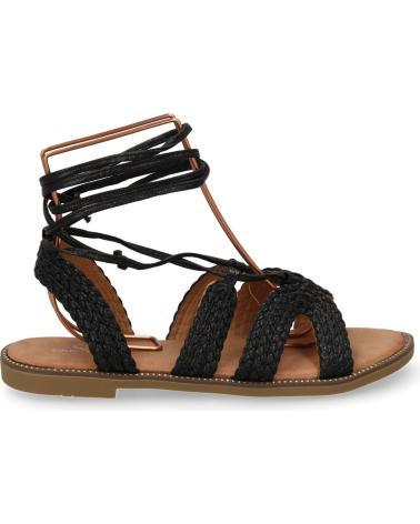 PUNTOSALAO SANDALIAS PLANAS COMODAS TIRAS AL TOBILLO PARA MUJER NEGRO T VARIOS COLORES