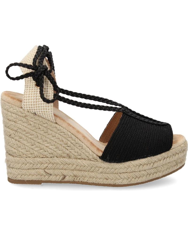 PUNTOSALAO SANDALIAS DE CUNA COMODAS EN YUTE PARA MUJER COLOR NEGRO FZL VARIOS COLORES