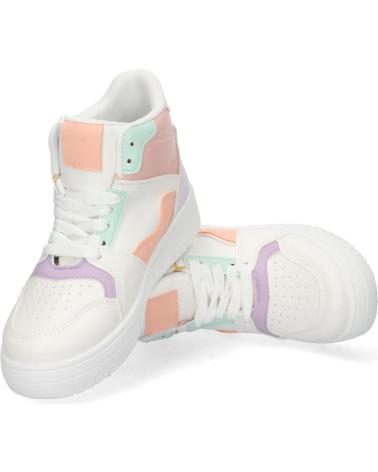 PUNTOSALAO SNEAKERS ABOTINADA MUJER COLOR LILA VARIOS COLORES