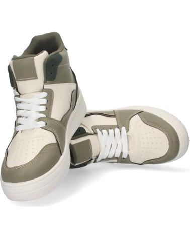 PUNTOSALAO SNEAKERS ABOTINADA MUJER COLOR VERDE MILITAR VARIOS COLORES