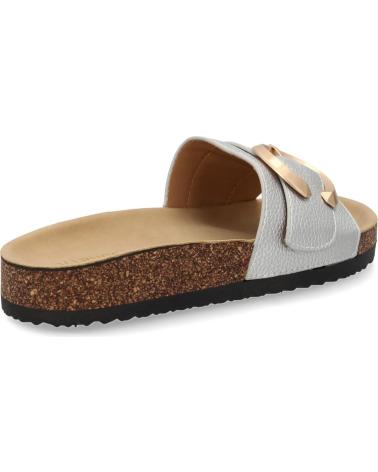 PUNTOSALAO SANDALIAS PLATEADAS PLANAS COMODAS DISENO PARA MUJER VR5-175 VARIOS COLORES