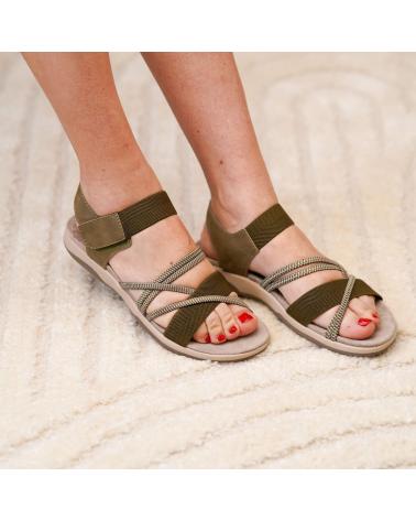 SANDÁLIAS PUNTOSALAO FEMININAS PLANAS TIRAS ELÁSTICAS VERDES VARIOS COLORES