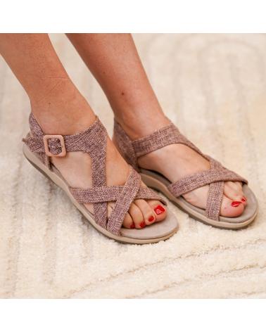 SANDÁLIAS RASTEIRAS PUNTOSALAO TIRAS CRUZADAS CONFORTÁVEIS FEMININAS LILÁS VARIOS COLORES