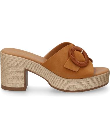 PUNTOSALAO PLATFORM AND BLOCK HEEL CLOGS FOR WOMEN CAMEL VR5-1615 VARIOS COLORES