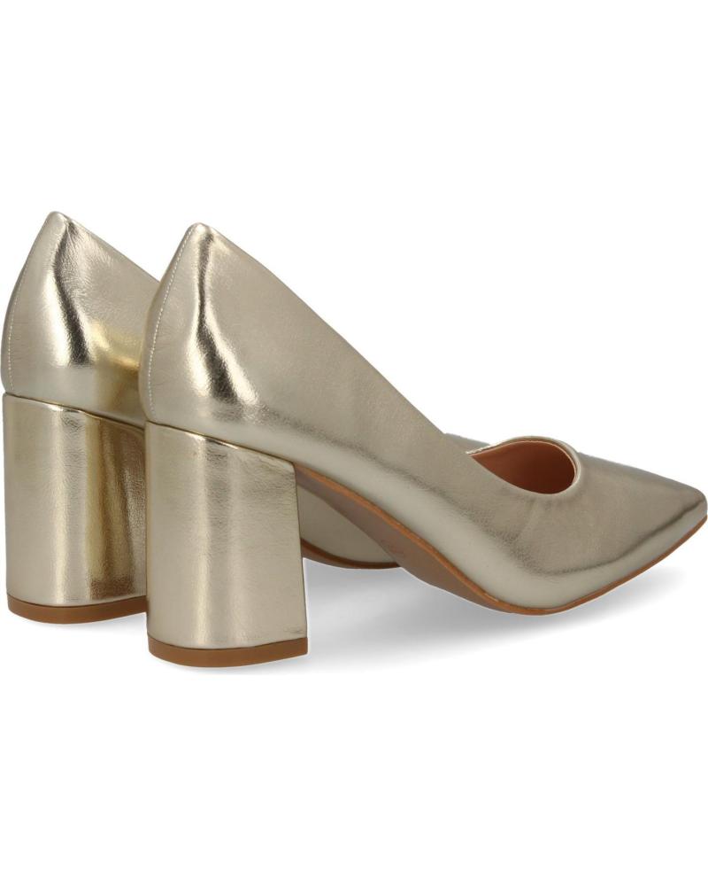 PUNTOSALAO ZAPATOS DORADOS DE TACON COMODO ESTILO SALON Y PUNTA FINA MU VARIOS COLORES
